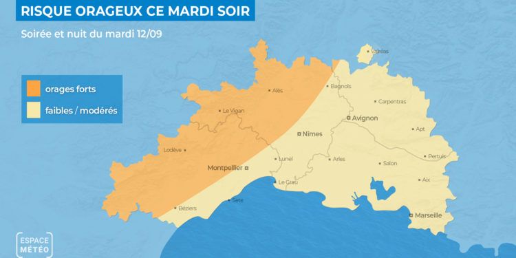 Attention aux orages parfois forts ce soir et cette nuit