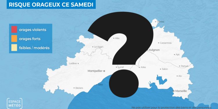 Attention au risque de violents orages stationnaires entre Gard et Hérault ce samedi