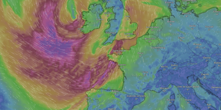 Coup de vent ce week-end : des rafales jusqu’à 110 km/h près de la Manche